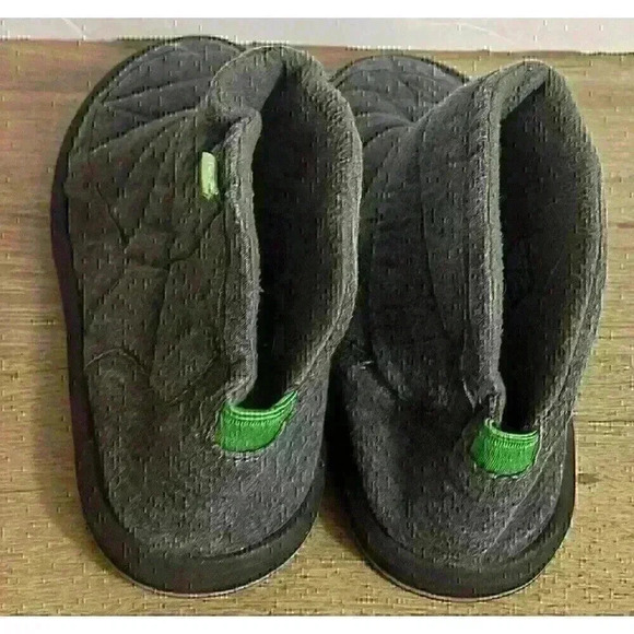 Sanuk Womens Size 9 Gray Puff and Chill Ankle Boots Slippers - Picture 4 of 7